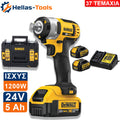 Dewalt Μπουλονόκλειδο Κρούσης 18V XR Li-Ion 1/2" με 2 μπαταρίες 4.0Ah, φορτιστή και βαλίτσα μεταφοράς.