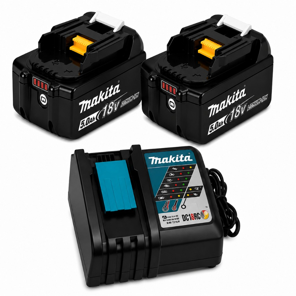 Makita Σετ 18V 6 Τεμάχια – Φυσητήρας, Χορτοκοπτικό, Mini Αλυσοπρίονο & Ψαλίδα  με 2 Μπαταρίες