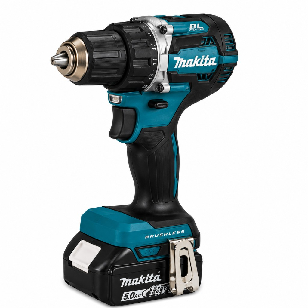 Makita Σετ 2 Εργαλείων 18V 8 Τεμάχια – Παλμικό, Δραπανοκατσάβιδο με 2 Μπαταρίες & Βαλίτσα