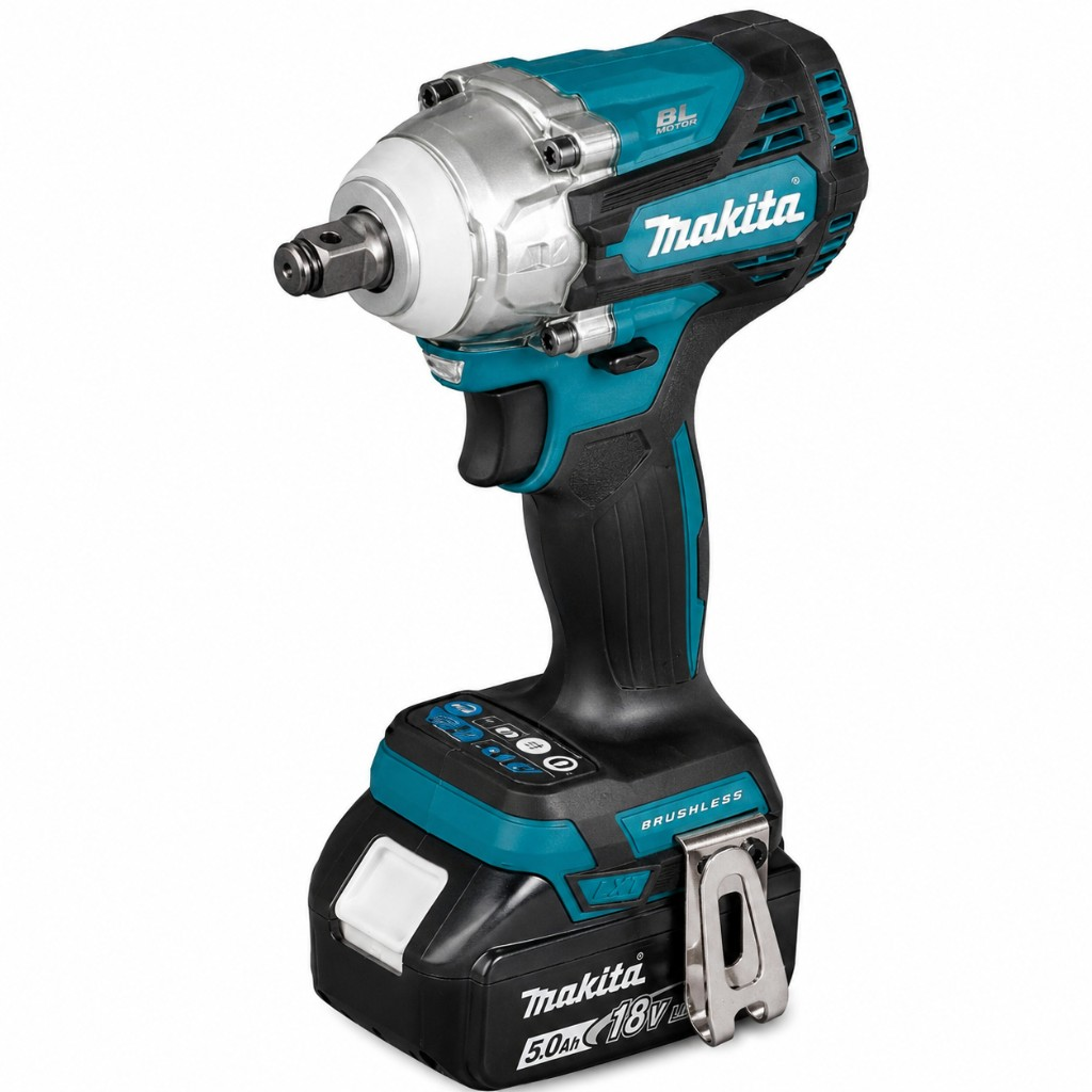 Makita Σετ Εργαλείων Μπαταρίας 18V 4 Τεμάχια Brushless Δραπανοκατσάβιδο Παλμικό Πιστολέτο Τροχός