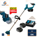 Makita Χορτοκοπτικό Μπαταρίας 18V με 2 Μπαταρίες Επαναφορτιζόμενο για Κήπο & Χόρτα